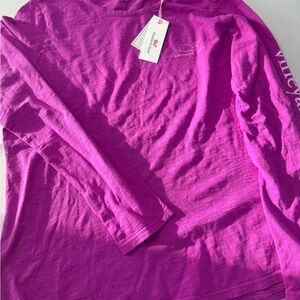 Vineyard Vines Fuchsia Logo Tee